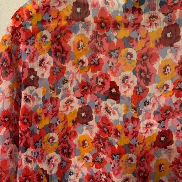 Lane Bryant button front babydoll blouse size 22/24P. - Picture 12 of 13